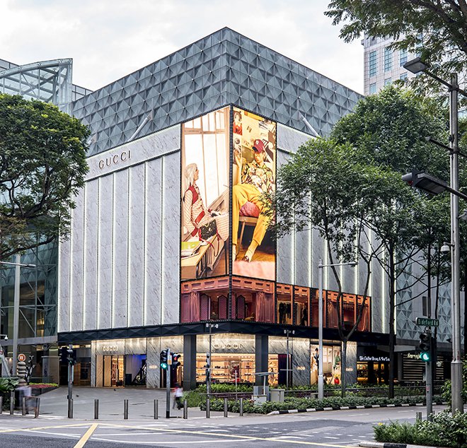 Gucci flagship store Shanghai  Retail store design, Retail facade