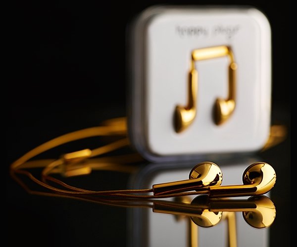 Lavish Gold Plated Earphones