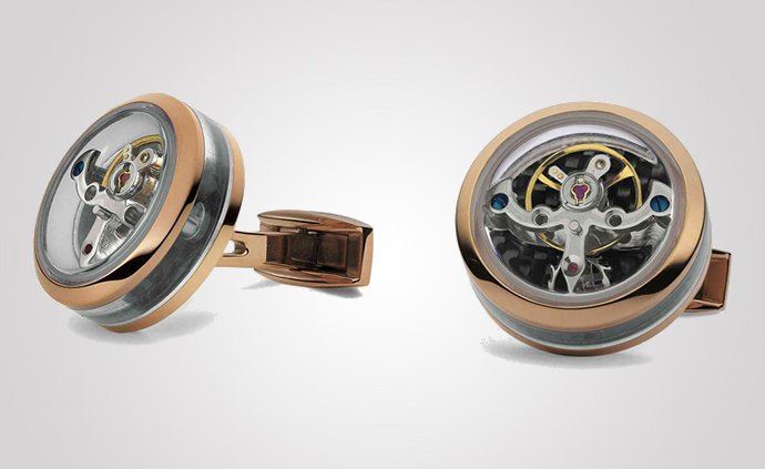 Limited edition cufflinks  “Tourbillion openside”