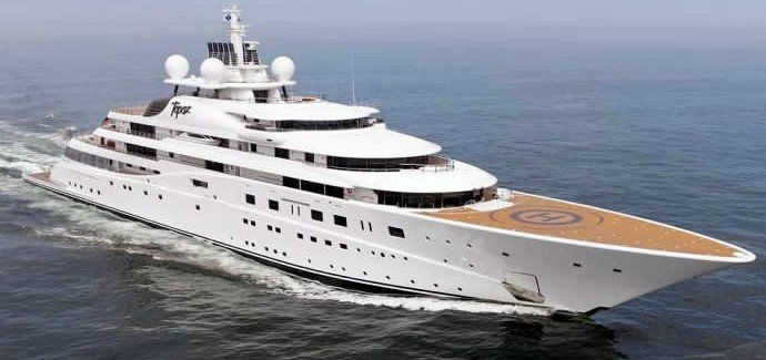 The Topaz luxury yacht