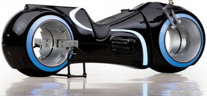 Legacy, full-functional replica of a light cycle from TRON