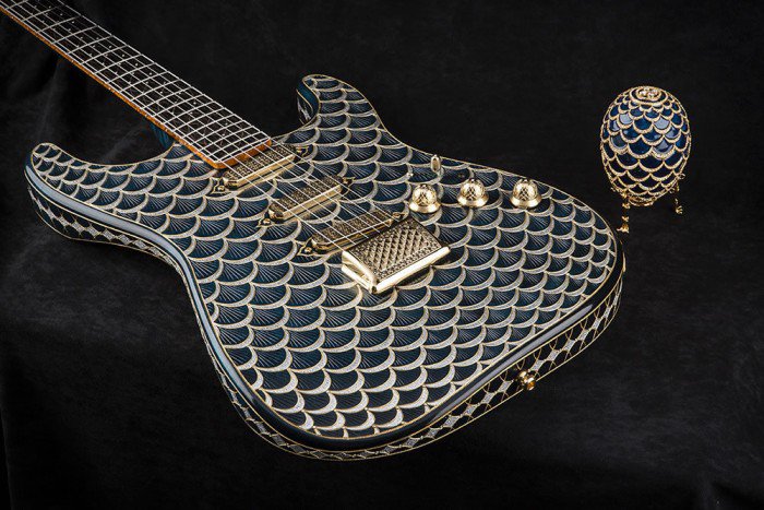 Stratocaster inspired by a Fabergé egg