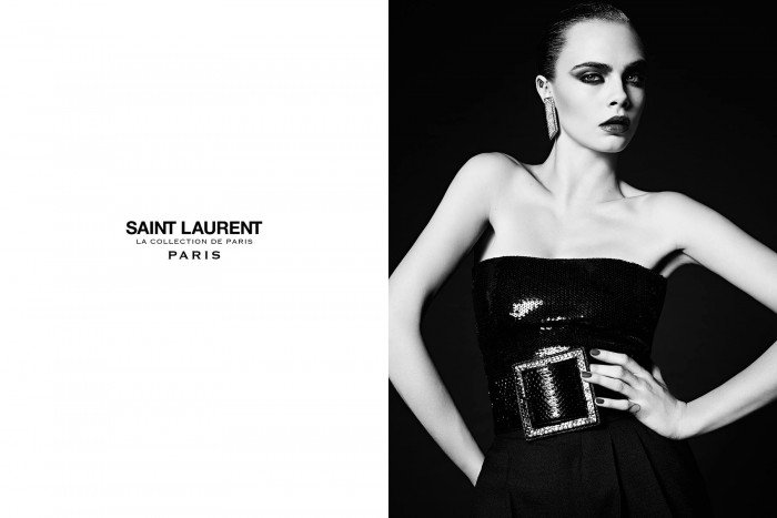 Cara Delevingne for Saint Laurent