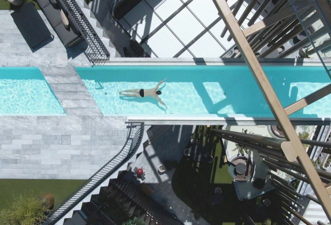 Europe’s largest overhanging pool