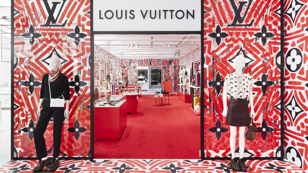 Louis Vuitton Soho Pop Up Exclusive Red Monogram Everyday LV