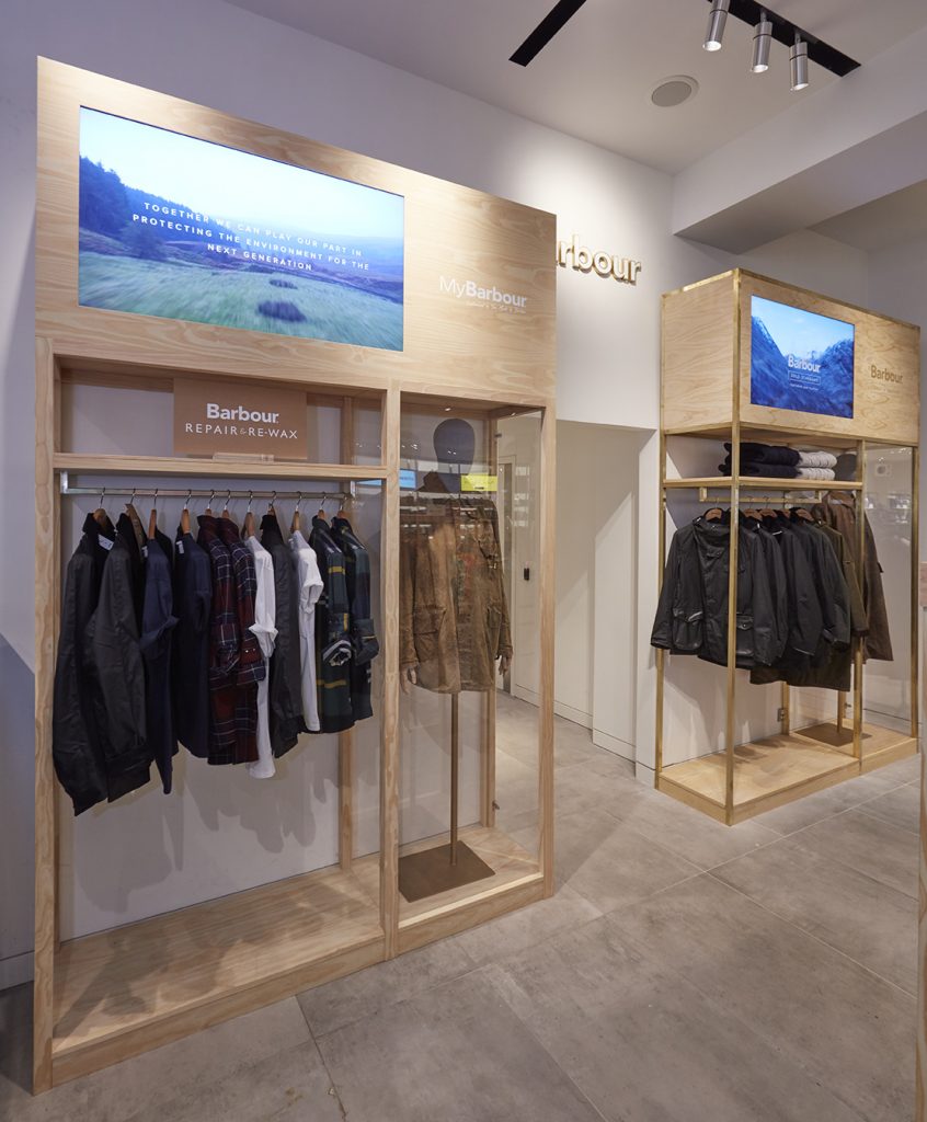 Selfridges barbour online