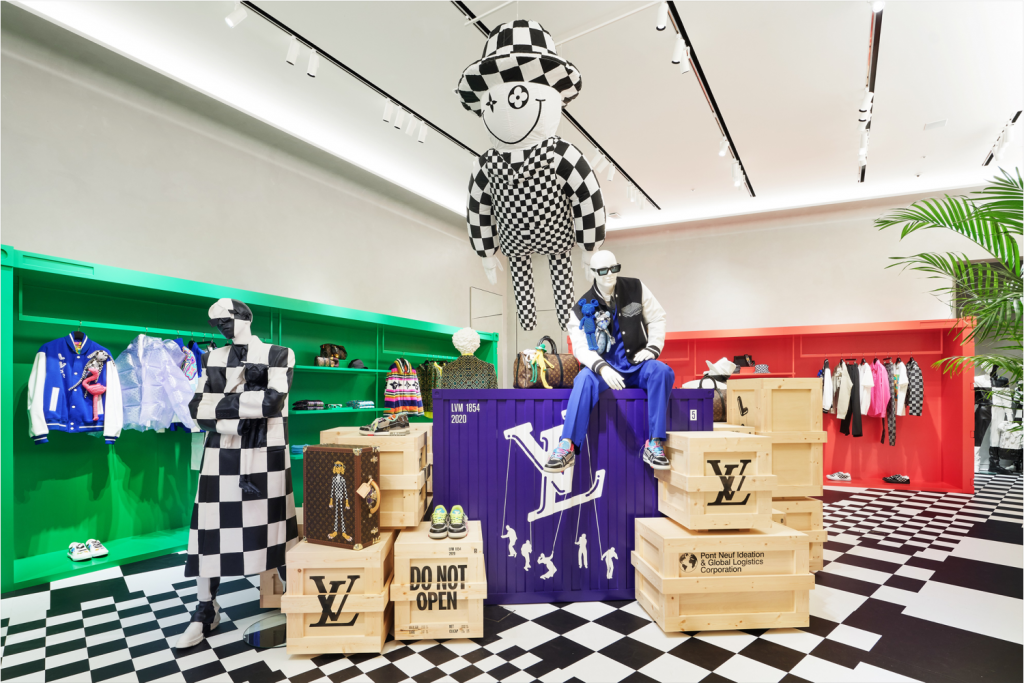 The Louis Vuitton's Menswear department