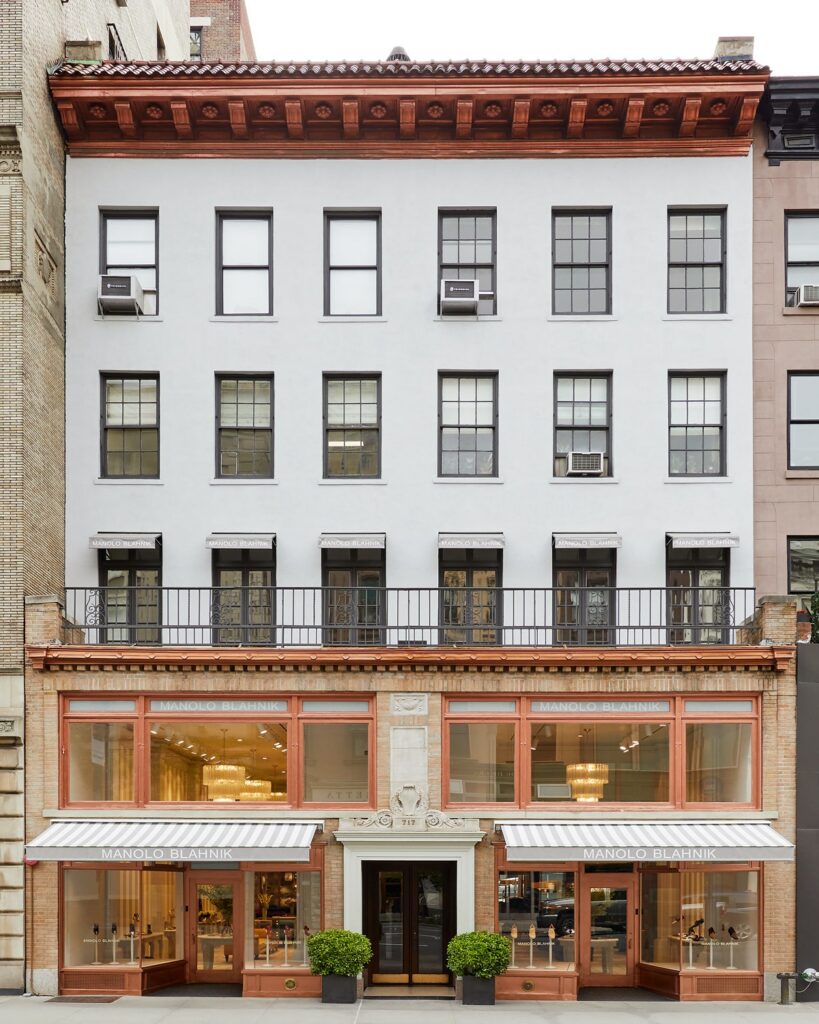 The Outside of the Manolo Blahnik Store on Madison Avenue