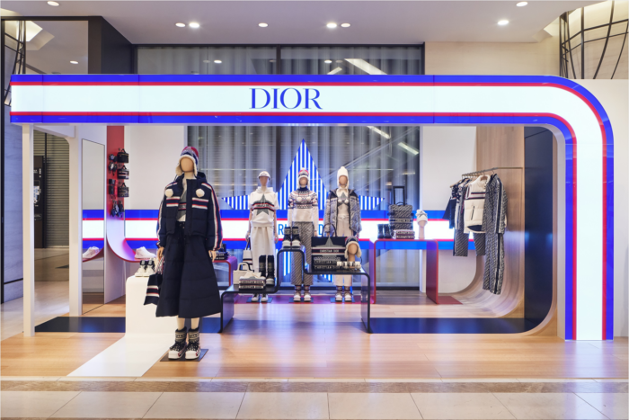 #DiorAlps pop-ups around the world