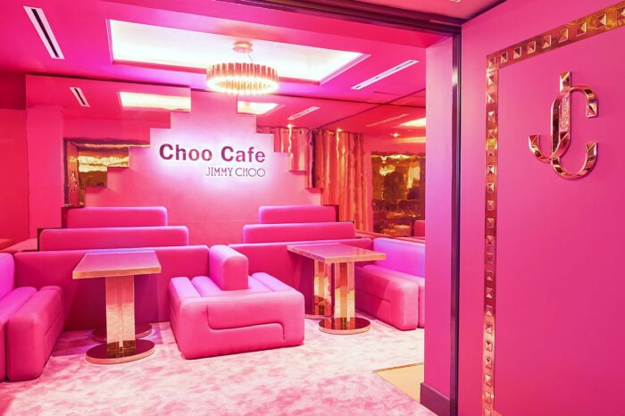 Jimmy Choo opens hot pink café in Harrods