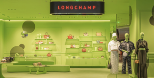 Longchamp Green Pop-Up Space Beijing
